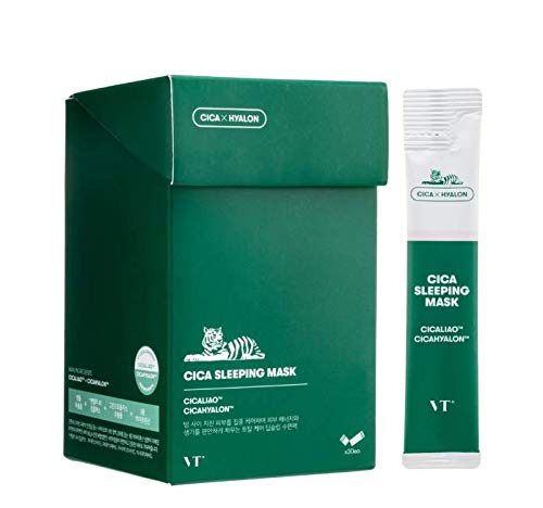 CICA Sleeping Mask, Moisturizing Repairing Calming Soothing Sleep Mask, 4ml *20 packs