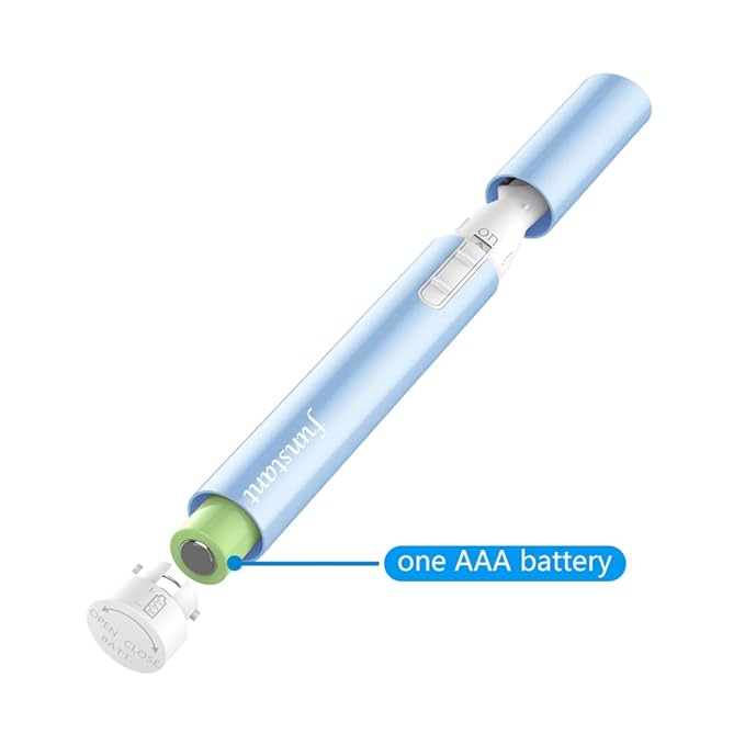 Upgraded Eyebrow Trimmer, Precision Electric Eyebrow Razor for Women Battery-Operated Facial Hair Remover with Comb No Pulling Sensation Painless for Face Chin Neck, Upper-Lip, Peach-Fuzz