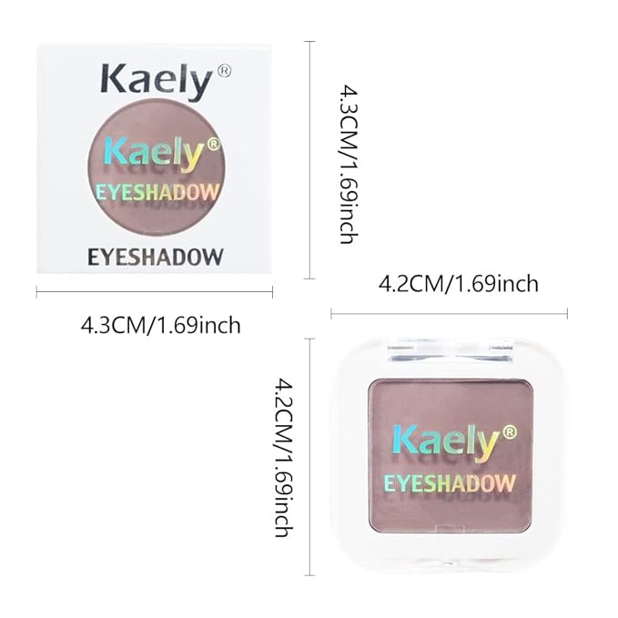 Taupe Matte Single Eyeshadow Makeup, Neutral Powde Eye Shadow for Older Women, Lavender Plum Mauve Matte Eyeshadow Palette Pigmented Waterproof Everyday Natural Eye Makeup, sombras para ojos 05