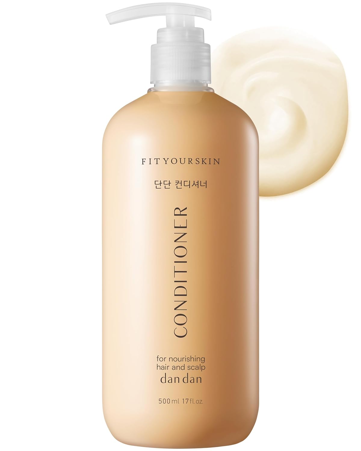 DAN DAN Nourishing Hair Conditioner - pH 5.5 Keratin & Protein Perfumed Conditioner for Frizz Control, Moisturizing, Thicker Hair - Citrus & Honey Scent - Paraben Free - 17 fl.oz