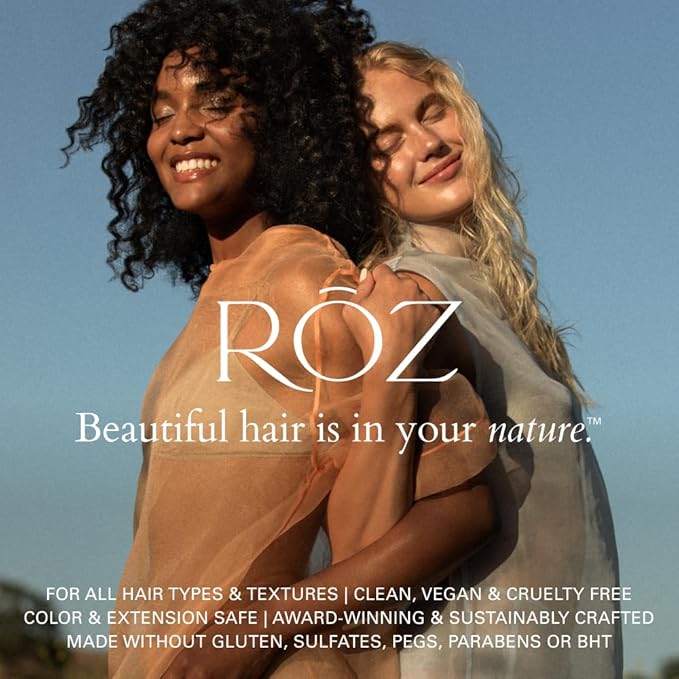 RŌZ Foundation Mask – Hydrating & Repairing Hair Treatment for All Hair Types – Deep Conditioning to Strengthen, Smooth & Nourish – Vegan, Color Safe, Silicone Free