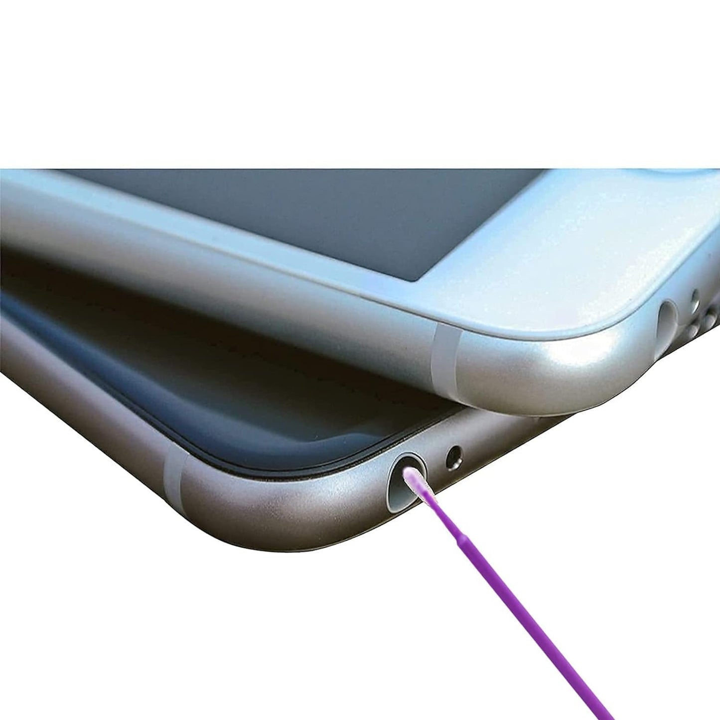 600PCS Microswabs for Eyelash Extensions,Micro Applicators Brush for Cleaning and Applying Make-up Purple (Head Diameter: 2.0mm)