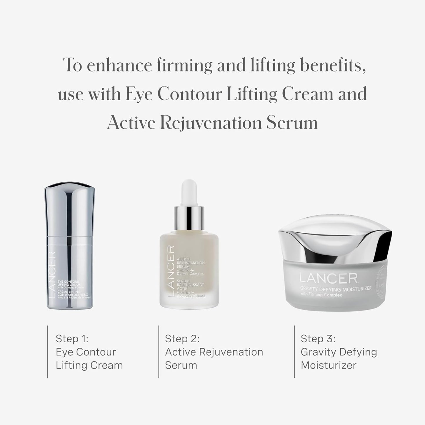 Lancer Gravity Defying Moisturizer With Firming Technology, Face Moisturizer for Women, Great at Boosting Collagen, Hydration, Anti-Aging and Firmness