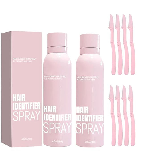 2PCS Hair Identifier Spray for Face Shaving,face hair identifier spray,Moisturizing And Skin Care Set Spray,suitable for all skin types (Spray Plus Razor)