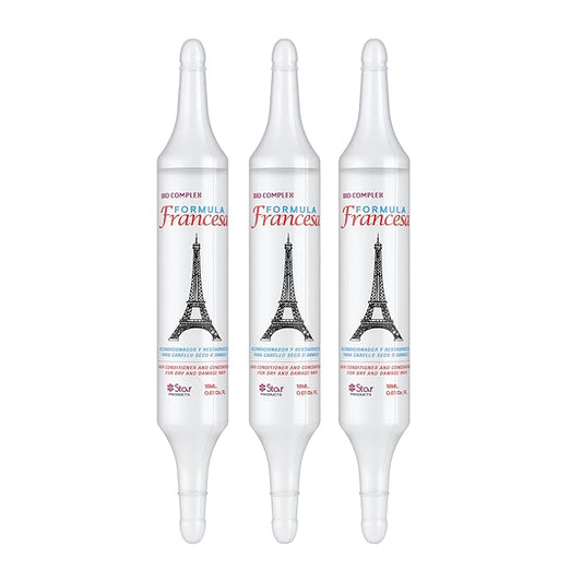 French 3Pack – 0.61 oz Each, Intensive Hair Repair Treatment for Nourishing, Strengthening & Revitalizing Damaged Hair