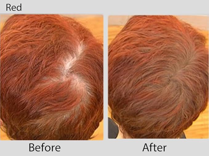 Joan Rivers Great Hair Day Root Touch Up Powder – Fill-in Powder for Thicker, Fuller Looking Hair (Red)