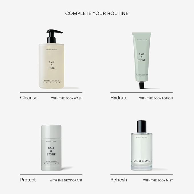 Salt & Stone Body Mist + Natural Deodorant Bundle | Bergamot & Hinoki