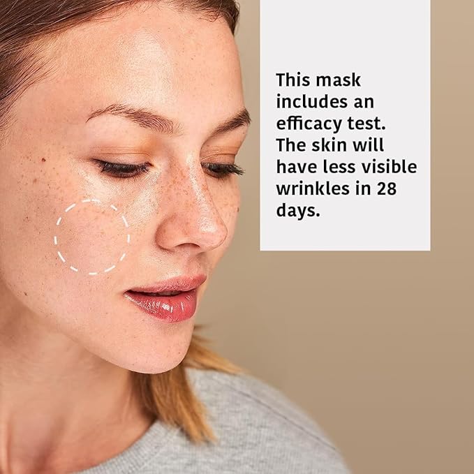 Anti-Aging Hand Mask (4 pairs) + Anti-Aging Face Mask (5 Masks)- Anti-Aging Hand Mask with Hyaluronic Acid and Bakuchiol & Anti-Aging Skin Care Mask- (Total bundle 9 pieces)