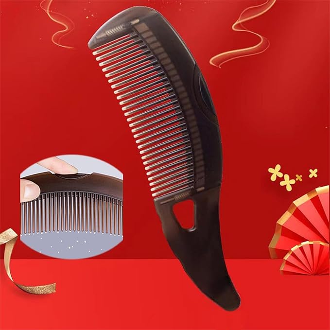Dandruff Comb Energy Massage Comb Hair Dressing Comb Healthier Scalp and Better Hair Quality Removal of Dandruff and Dirtfor Women Men (with red bag)