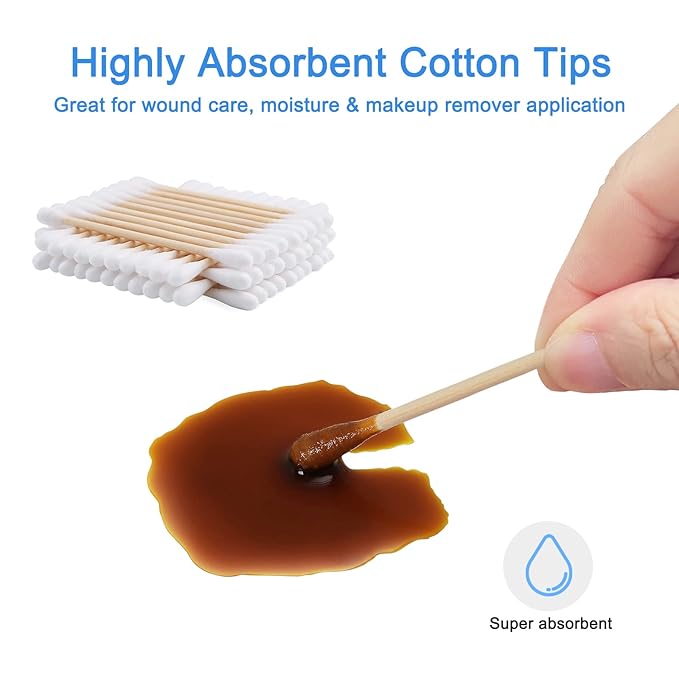 300 Pcs Cotton Swabs Set For Pet Owners, 100 Pcs 6 Inch Long Cotton Swabs & 200 Pcs Cotton Swabs, Pet Supplies For Dogs Cats, Eyes Ears & Nose Cleaning Solution