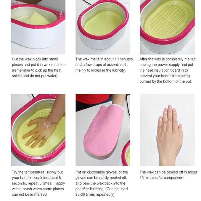 YUYTE Paraffin Wax for Hand and Foot Care, Moisturizing, 100g/bag, 2 Count, Unisex, Sensitive Skin, Adults
