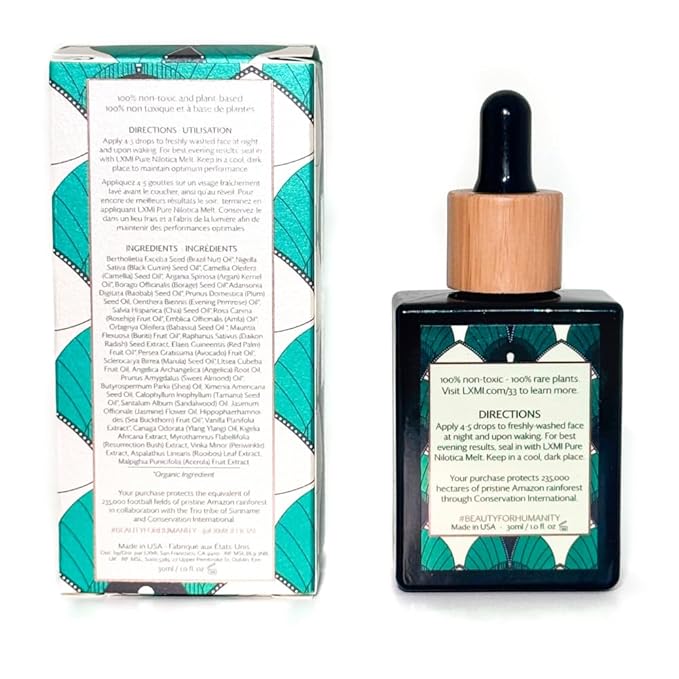 LXMI 33 Face Oil - Plant-Based Skincare Powered by 33 Rare, Nourishing, Social Impact-Sourced Botanicals - Moisturizing, Protecting, Glow