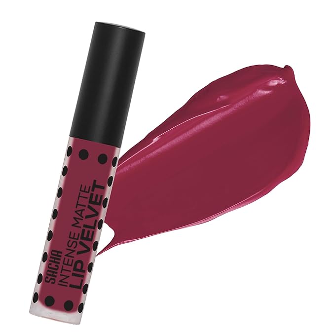 Sacha Cosmetics Intense Matte Lip Velvet Liquid Lipstick, Long-Lasting Velvet Matte Finish, 0.2 fl oz Better Than The Ex