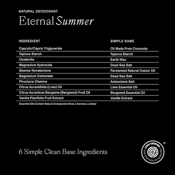 Each & Every Aluminum Free Deodorant for Women & Men, Lavender & Lemon + Coconut & Lime - All Natural Deodorant for Sensitive Skin, EWG Verified - Clean, Baking Soda-Free, Plant-Based - 2.5oz, 2 Pack