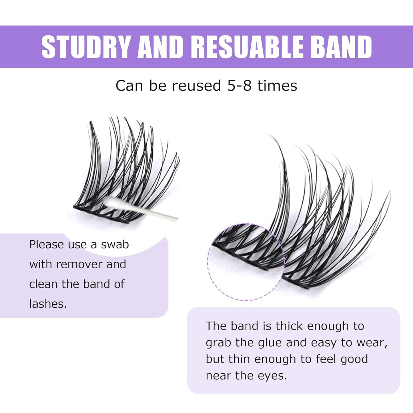 GAQQI Lash Clusters, Eyelash Clusters 120PCS C Curl Individual Lashes, Wispy Cluster Eyelash Extension 12mm Only, Natural Looking Cluster Lashes (GQ15, C Curl, 12mm)