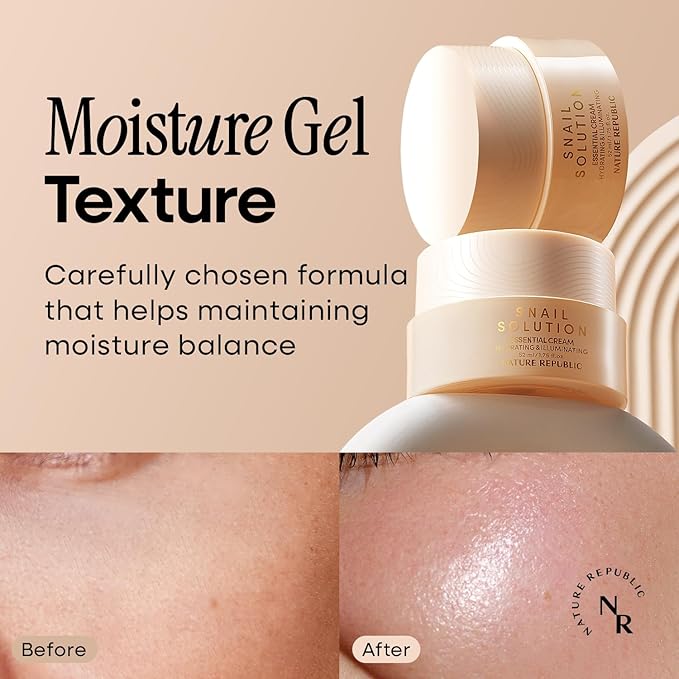 Nature Republic Snail Mucin Line Skincare Set (Toner & Emulsion & Cream)- Korean Skincare, Hydrating & Repair with Niacinamide, Face Moisturizer, Moisturizing Skin Care, Glowy Skin