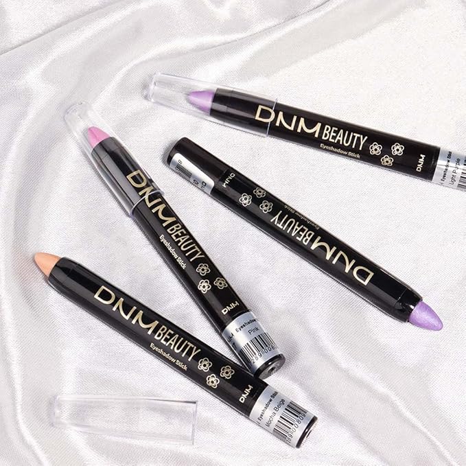 evpct Violet Pink Shimmer Cream Eye Shadow Brightener Sticks Set for Eyes, Violet Pink Shimmery Matte Pencil Eye shadow Applicator Stick Pen Palette Makeup Waterproof sombras en crema para ojos 07#