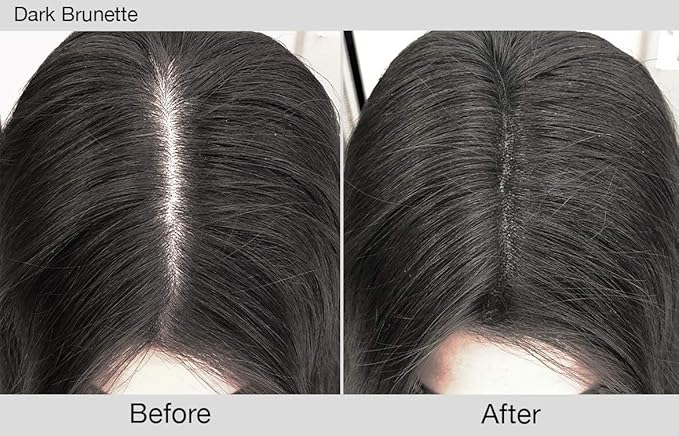 Joan Rivers Great Hair Day Root Touch Up Powder – Fill-in Powder for Thicker, Fuller Looking Hair (Dark Brunette)