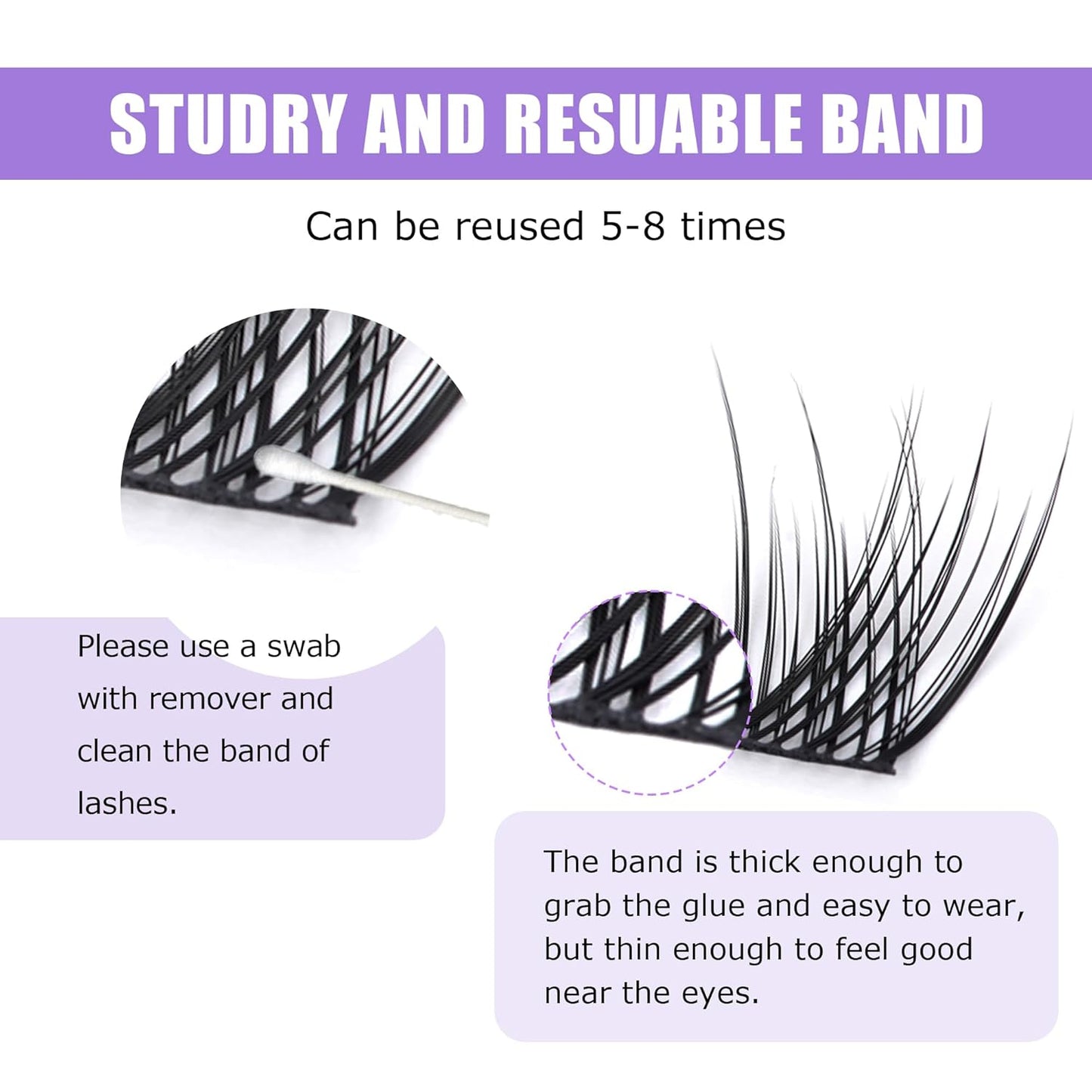 GAQQI Lash Clusters, Eyelash Clusters 120PCS C Curl Individual Lashes, Wispy Cluster Eyelash Extension 14mm Only, Natural Looking Cluster Lashes (GQ03, C Curl, 14mm)