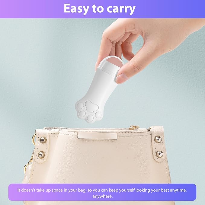 Face Roller Oily Skin Oil Absorbing Massage Tool, Natural Volcanic Stone Reusable Facial Skin Care Tool 2 Packs,Easy to Carry, Control The Oiliness of The face (White)