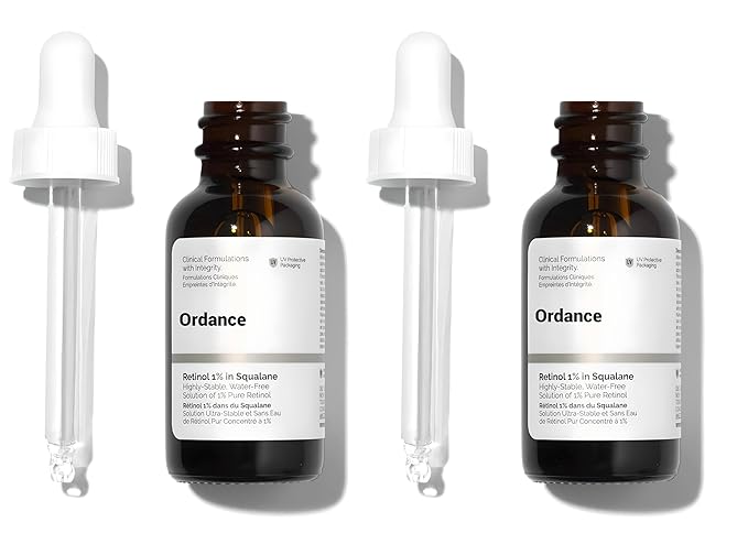 Retinol 1% in Squalane Night Cream, Anti-Aging Skin Treatment, 30ml, 2-Pack