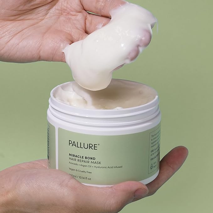 Miracle Bond Mask To Support Thicker, Voluminous, Fuller Looking Hair, Infused with Hyaluronic Acid, Biotin, Avocado and Argan Oil, 8.45 Fl Oz