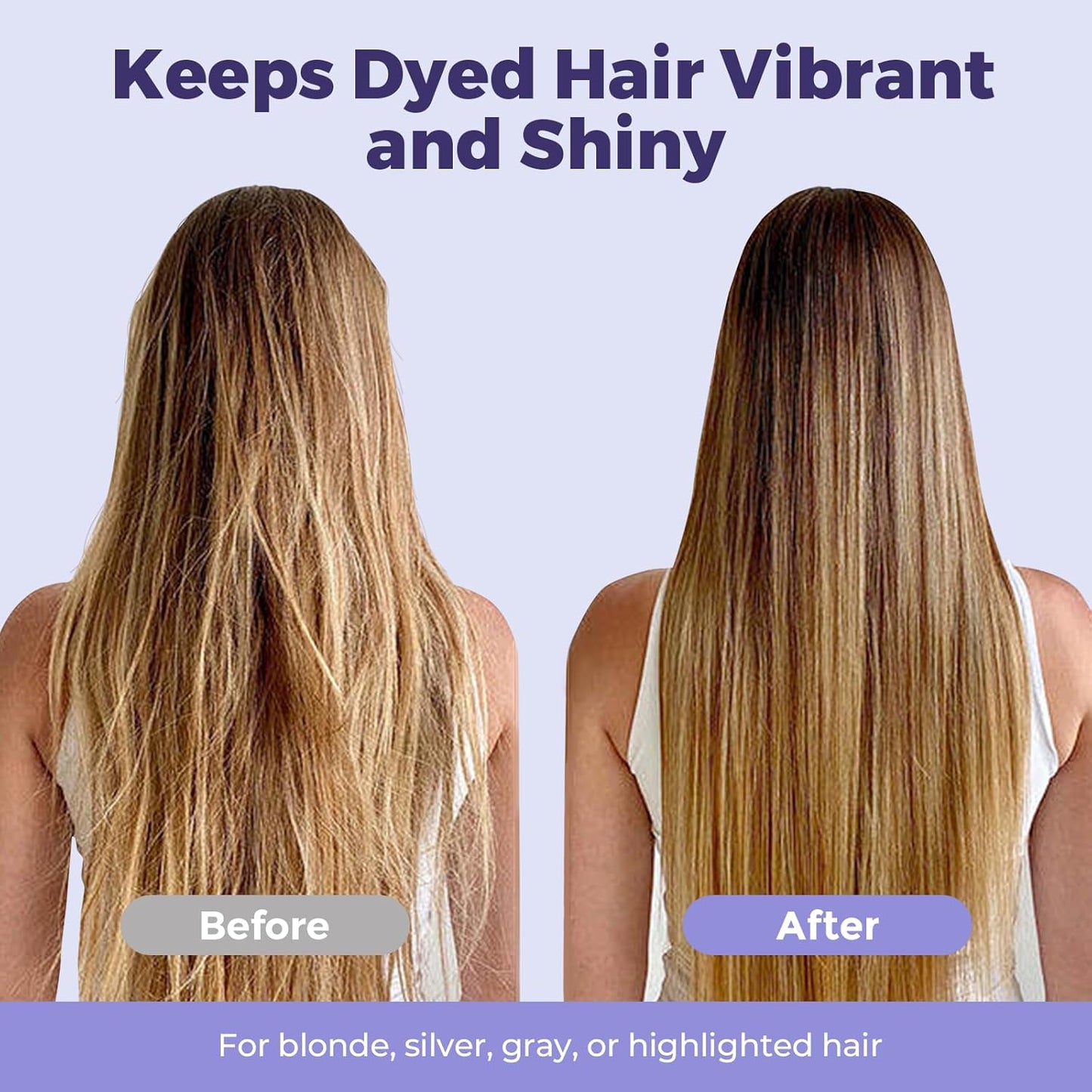 Purple Toning Shampoo and Conditioner Bar for Blonde, Silver, Bleached, and Brown Highlighted Hair