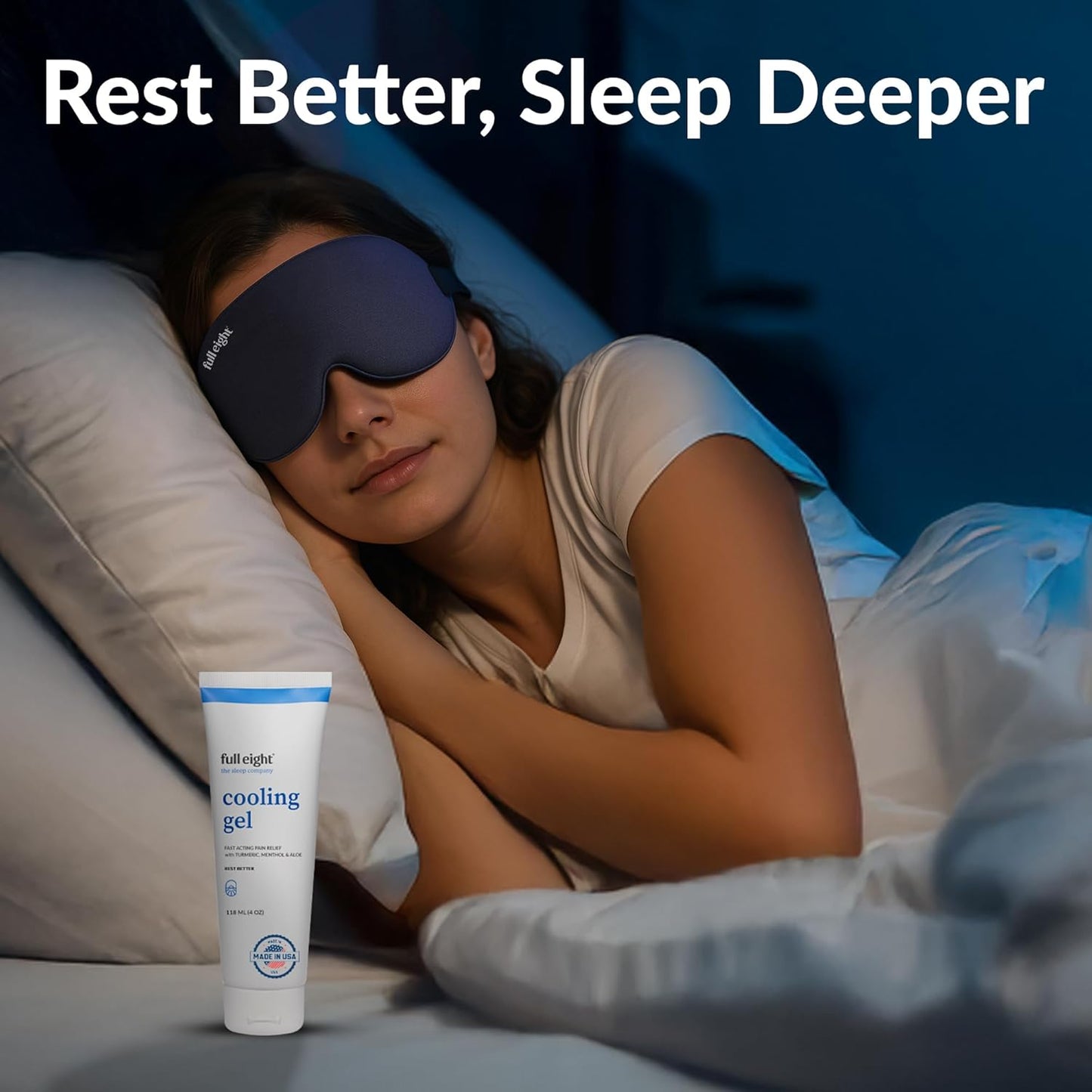 Cooling Gel - Fast-Acting Pain Relief Rub, Fast Absorbing Pain Gel, Safe for Kids & Pregnancy, Natural Topical Ache Relief Blend - Turmeric, Menthol, Aloe - Soothing Comfort, USA Made 4 oz