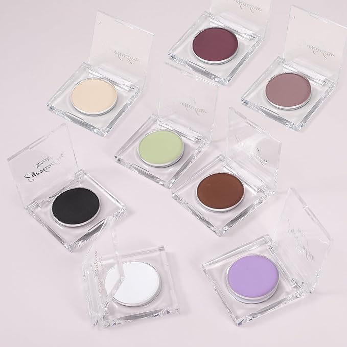 Erinde Smokey Plum Single Eyeshadow Makeup, Purple Neutral Matte Eye Shadow for Older Women, High Pigment Lightweight Blendable Waterproof Eye Shadow Palette Sombra Para Ojos, 08