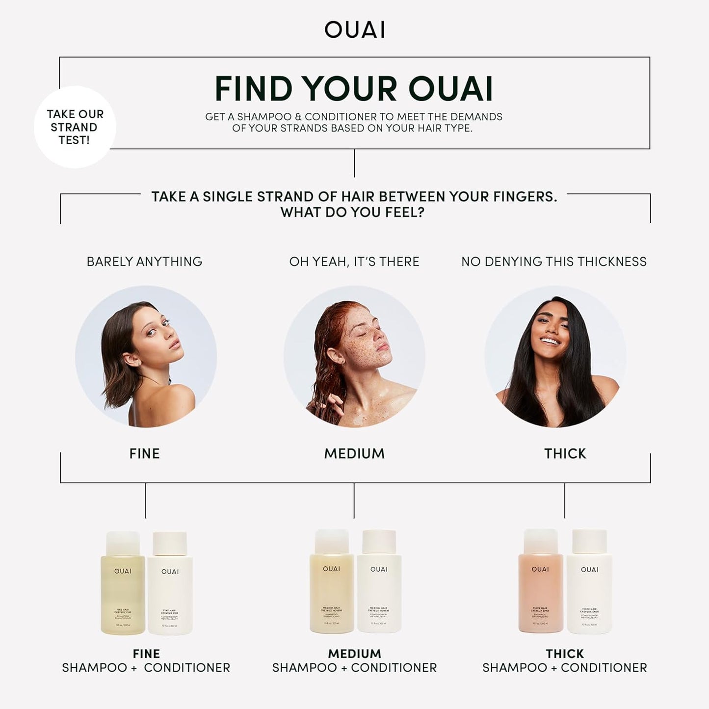 OUAI Fine Shampoo + Refill Bundle - Volumizing Shampoo with Keratin, Biotin & Chia Seed Oil for Fine Hair - Delivers Clean, Weightless Body - Sulfate Free Hair Care (2 Count, 10 Oz/32 Oz)