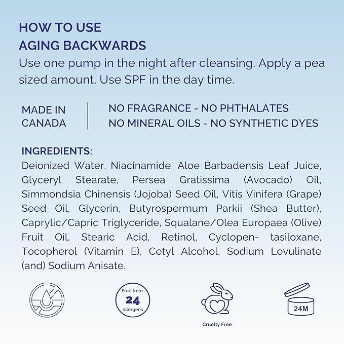 Retinol Cream for Face with Niacinamide - Night Cream for face to Fight the Look of Wrinkles, Fine lines - Helps in Brighten, Firms & Improves Skin Tone, 50ml - Men and Women