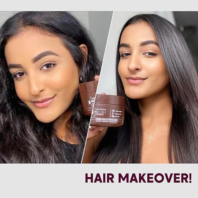 Hair Treatment Mask Damaged Dark Brown Color BONDOX 8.8oz | Color Depositing Mask with Almond Oil | Marine Seaweed Collagen | Formaldehyde-Free | Enhances Elasticity, Flexibility, Softness & Moisture