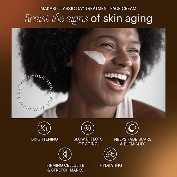 MAKARI Night & Day Radiance Face Cream Duo | 24-Hour Skincare for Dry, Normal & Maturing Skin | Fades Dark Marks, Scars & Blemishes | Vegan Formula with Anti-Aging Moisturizers | 3.35 oz & 1.85 oz