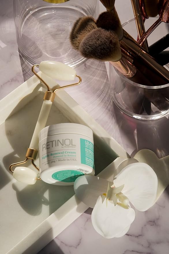 Retinol Nightly Renewal Cream │ All in One Age Repairing Night Cream Targets Wrinkles and Fine Lines