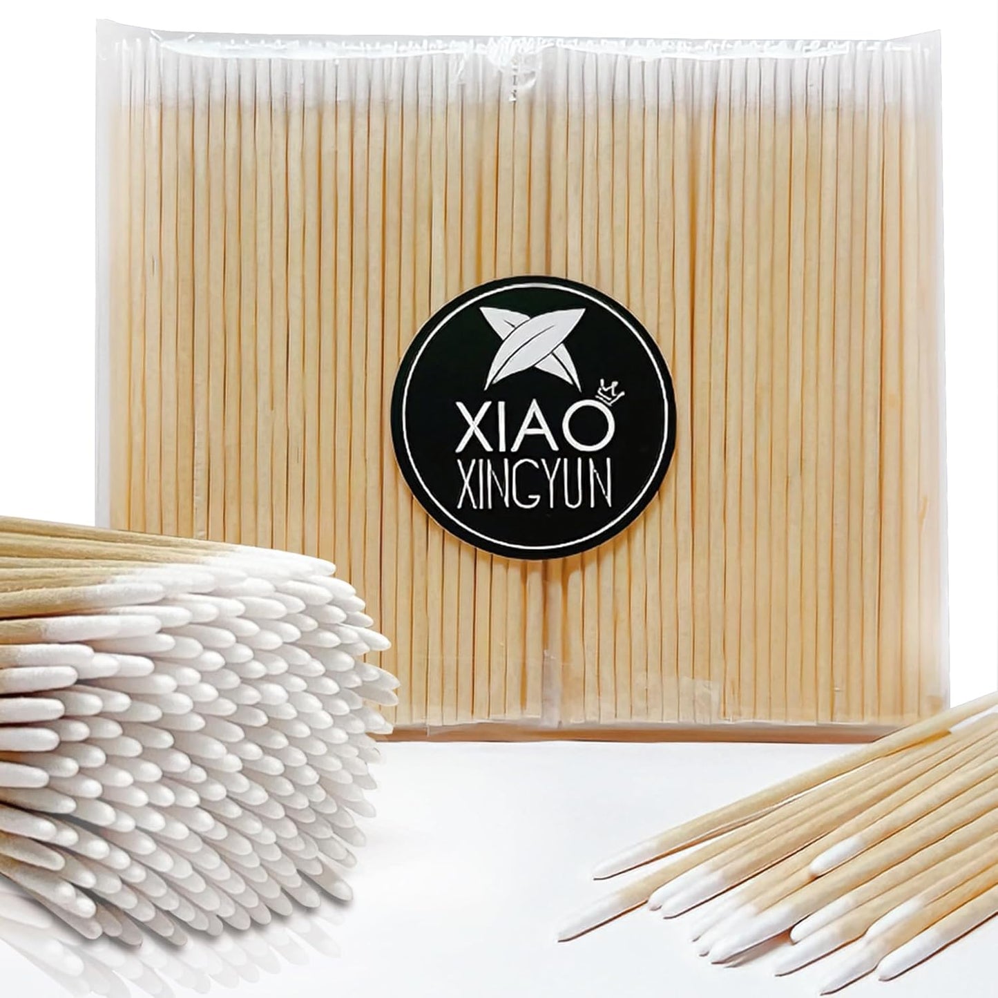 200PCS Pointed Cotton Swabs - Precision Tip Cotton Swabs - 4 Inch Microblading Cotton Swabs - Microblading Cotton Buds for Eyebrow Eyelash Extensions, Makeup, Nails, Tattoo Permanent Supplies, Craft