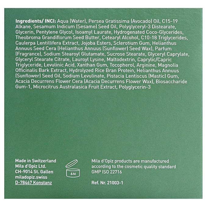 Mila d'Opiz The Vegan Green Caviar Night Cream - Face Moisturizer with Aloe Vera - Toning and Firming - Anti Aging Moisturizer Face Cream - 1.69 oz