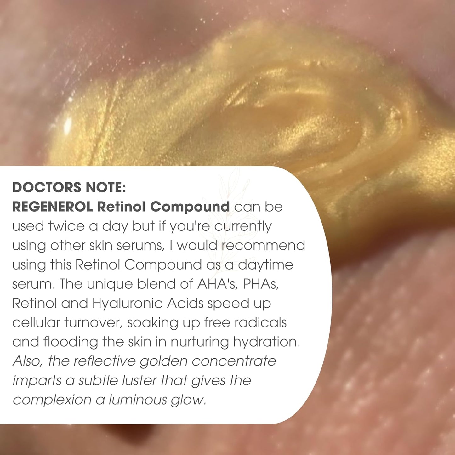 Consult Beaute - Regenerol Retinol Compound Serum for Face - Rapid Repair & Retexturizing Skin Treatment for Lines and Wrinkles - Hydrating Hyaluronic Acid - AHA -1 Fl. Oz.