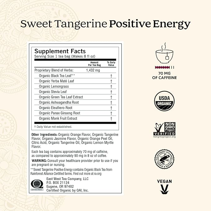 Yogi Tea Well-Being Variety Pack - 16 Tea Bags per Pack (4 Packs) - Black & Herbal Tea Sampler - Caffeine & Caffeine Free - Kava Stress Relief, Ginger, Sweet Tangerine Positive Energy & DeTox