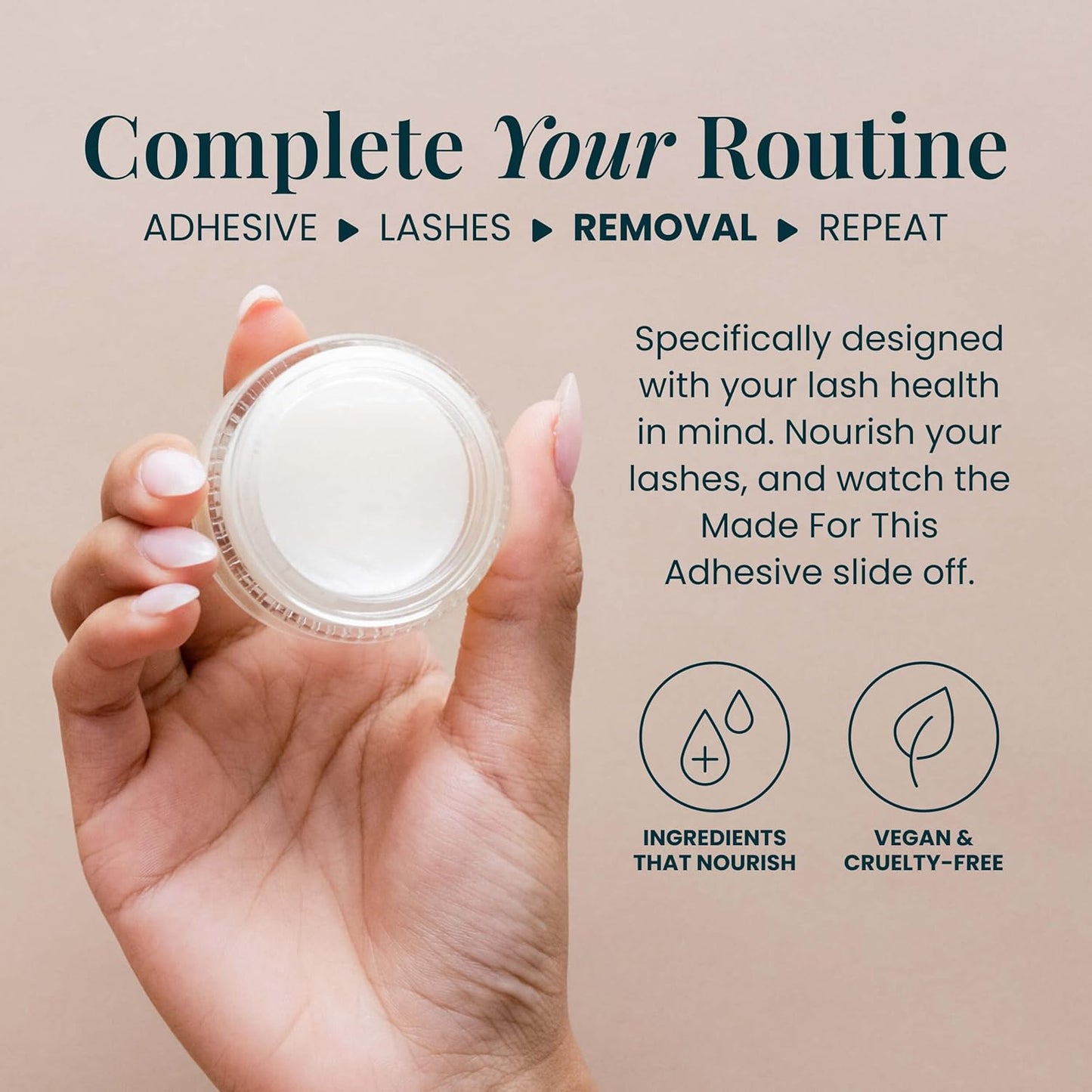 FlutterHabit Lash Removal Balm for Eyelash Adhesive and False Eyelashes, DIY Eyelash Extension Remover, Lash Remover for Lash Extensions, 30mL