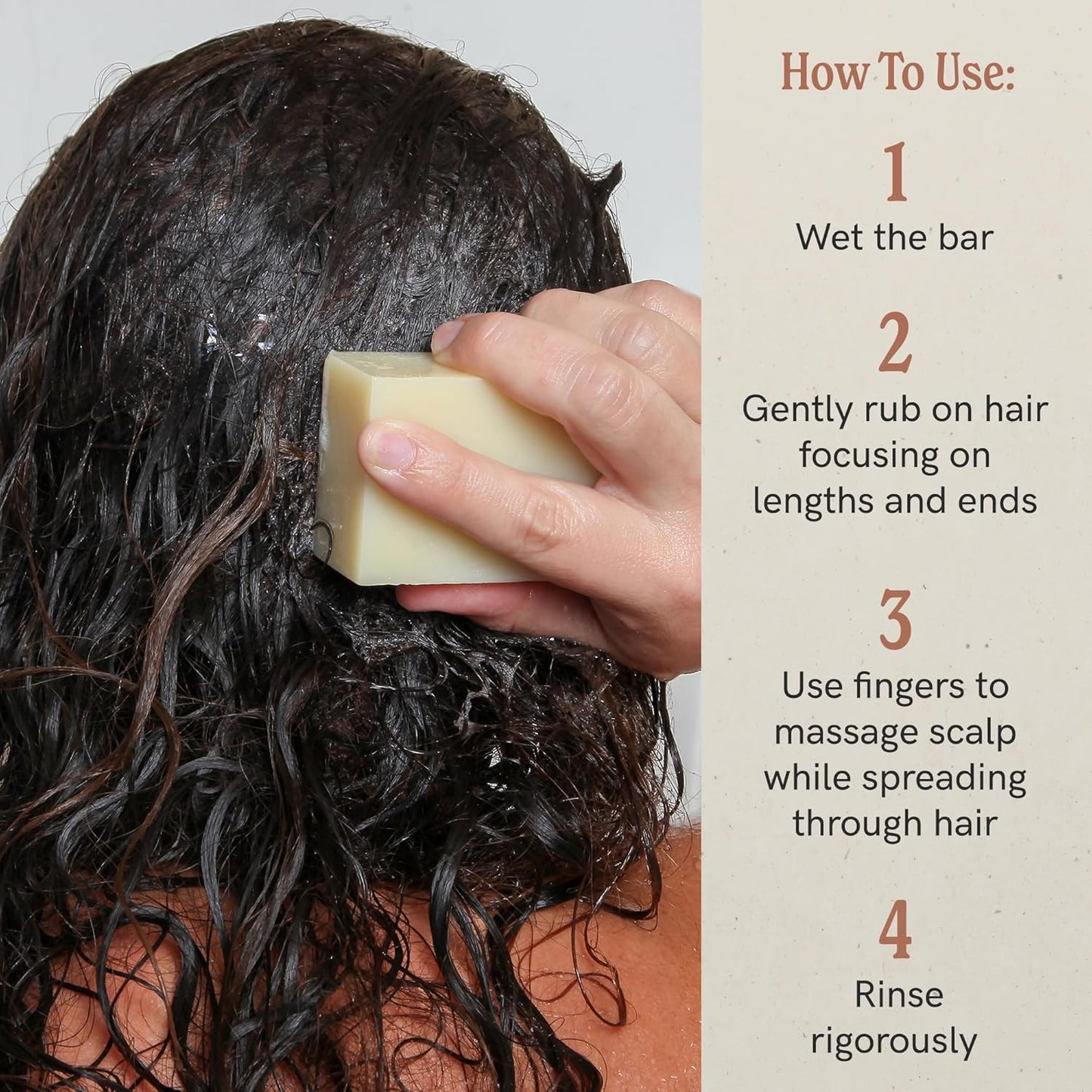 J·R·LIGGETT'S Shampoo Bar - Herbal Formula, All Natural Bar Shampoo for Hair with Coconut Oil & Castor Oil, Sulfate Free, GMO Free, Antioxidant-Rich Plant Oils, Promotes Scalp Balance, 3.5 oz - 1 Pack