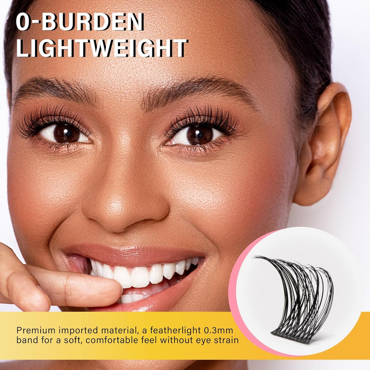 Lash Clusters 8-16mm, False Eyelashes 96pcs, Cluster Eyelash Extensions Matte Black Soft, Diy Lash Extensions D Curl Natural Lash Clusters Faux Mink Lashes Wispy๏ผTide,96pcs,0.07,D,8-16MIX)