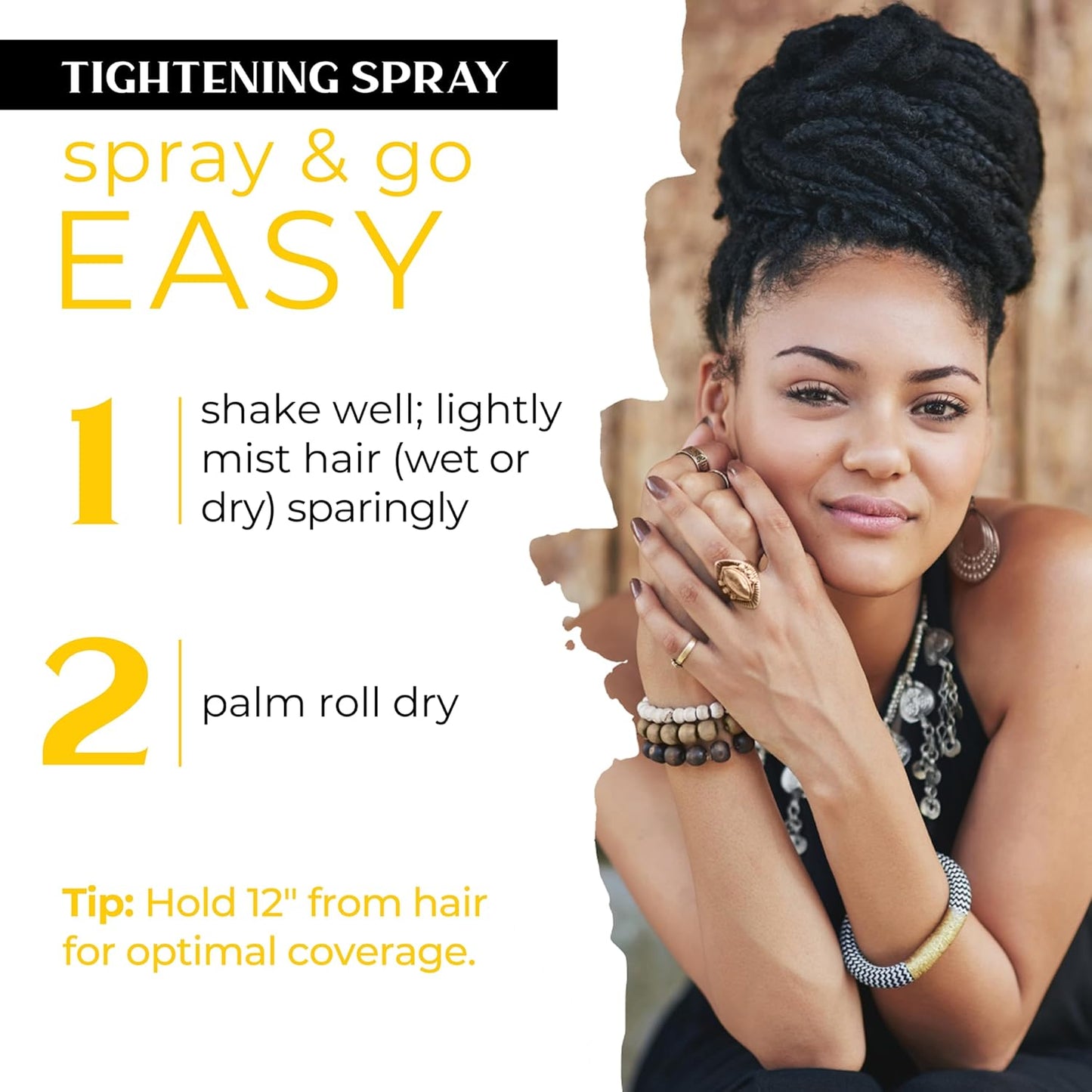 Dollylocks Tightening Spray – The Original Dreadlock Tightening & Residue-Free Loc Spray, Plant-Based, Vegan & pH-Balanced (Free Scent, 8oz)