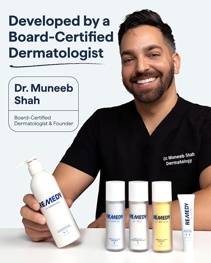 Remedy Rich Cream Barrier Repairing Facial Moisturizer - Remedy for Rich Moisture - For Normal to Dry Skin - Quadruple Ceramides, Peptides, Squalane, Glycerin- By Dermatologist Dr. Shah, 1.7 fl. oz