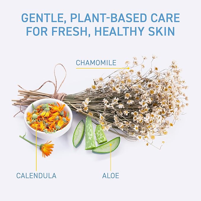 TBH Kids Gentle Face Wipes – Daily Cleansing & Hydrating Wipes for Preteens & Teens – Soothing Chamomile & Calendula – Sulfate & Paraben-Free – 30 Count (Pack of 2)