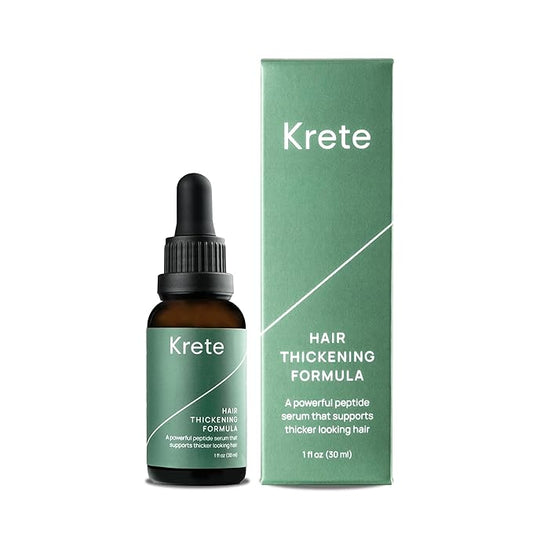 Krete Hair Thickening Formula – Supports Thicker-Looking Hair for Men – 1 fl oz