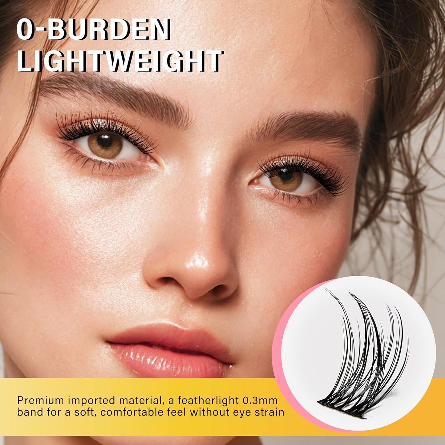 Lash Clusters 8-16mm, False Eyelashes 132pcs, Cluster Eyelash Extensions Matte Black Soft, Diy Lash Extensions D Curl Natural Lash Clusters Faux Mink Lashes Wispy๏ผPure,132pcs,0.07,D,8-16MIX)