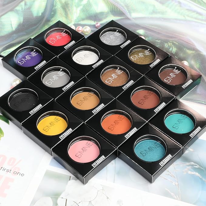 IS'MINE Single Duo Shimmer Brown Eyeshadow, Dual Color, Longwear, White Eye Makeup for Day & Night