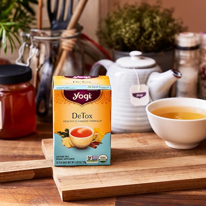 Yogi Tea Well-Being Variety Pack - 16 Tea Bags per Pack (4 Packs) - Black & Herbal Tea Sampler - Caffeine & Caffeine Free - Kava Stress Relief, Ginger, Sweet Tangerine Positive Energy & DeTox