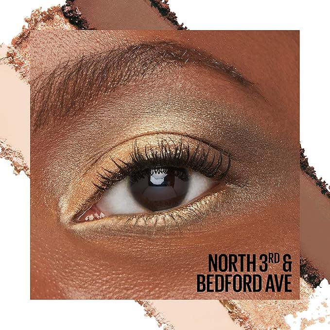 Maybelline New York Shadow Blocks Shadow Blocks Eyeshadow Palette, Stacked Eye Shadow Trio, North 3rd & Bedford Ave, 0.08 oz