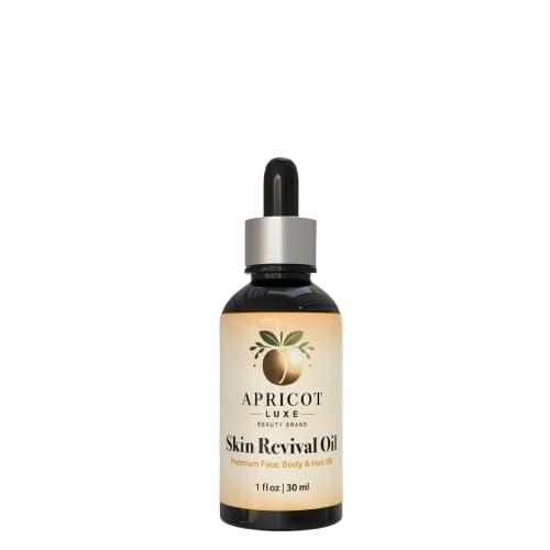 Richardson Nutrional Center Luxe Skin Revival Organic Apricot Kernel Oil Cold Pressed 100% Pure and Natural for Skin